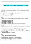 Low Voltage Practice Test 1