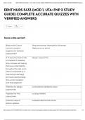 EENT NURS 5433 &lpar;MOD 1&comma; UTA&colon; FNP 2 STUDY GUIDE&rpar; COMPLETE ACCURATE QUIZZES WITH VERIFIED ANSWERS