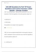 UAS 200 Questions for Part 107 Exam  Questions and Correct Answers&sol; Latest  Update &sol; Already Graded