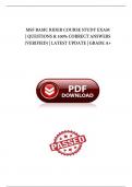 MSF BASIC RIDER COURSE STUDY EXAM &vert; QUESTIONS & 100&percnt; CORRECT ANSWERS &lpar;VERIFIED&rpar; &vert; LATEST UPDATE &vert; GRADEA&plus; 