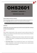 OHS2601 Assignment 1 &lpar;COMPLETE ANSWERS&rpar; Semester 1 2025 - DUE March 2025