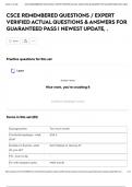 CSCE REMEMBERED QUESTIONS &sol; EXPERT VERIFIED ACTUAL QUESTIONS & ANSWERS FOR GUARANTEED PASS &vert; NEWEST UPDATE&comma; &period;