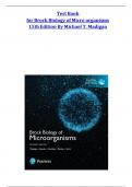 TEST BANK FOR BROCK BIOLOGY OF MICROORGANISMS 15TH EDITION BY MICHAEL T&period; MADIGAN