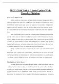 WGU C816 Task 1 &vert;Latest Update With Complete Solution