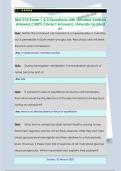 Biol 212 Exam 1 & 2 Questions with Detailed Verified  Answers &lpar;100&percnt; Correct Answers&rpar; &sol;Already Graded  A&plus;