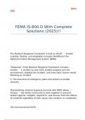 FEMA IS-800&period;D With Complete Solutions &lpar;2025&rpar;&excl;&excl;