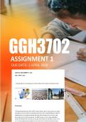 GGH3702 Assignment 1 Semester 1 2026 - Due 2 April 2026