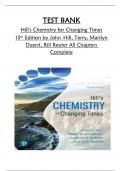 TEST BANK for Hill's Chemistry for Changing Times 15th Edition by John Hill&comma; Terry&comma; Marilyn Duerst&comma; Rill Reuter All Chapters Complete Downloadable PDF