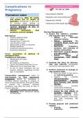 Complications in Pregnancy