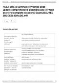PAEA EOC & Summative Practice 2025 update&vert;comprehensive questions and verified answers &lpar;complete solutions&rpar; Exam&vert;ASSURED SUCCESS &vert;GRADE A&plus;&excl;&excl;