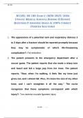  NU185&sol; NU 185 EXAM 1&colon; &lpar;NEW 2025&sol; 2026 UPDATE&rpar; MEDICAL-SURGICAL NURSING II REVIEW&vert; QUESTIONS & ANSWERS&vert; GRADE A&vert; 100&percnt; CORRECT &lpar;VERIFIED SOLUTIONS&rpar;