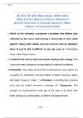  NU185&sol; NU 185 FINAL EXAM&colon; &lpar;NEW 2025&sol; 2026 UPDATE&rpar; MEDICAL-SURGICAL NURSING II REVIEW&vert; QUESTIONS & ANSWERS&vert; GRADE A&vert; 100&percnt; CORRECT &lpar;VERIFIED SOLUTIONS&rpar;