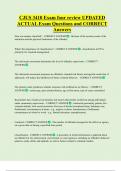 CJUS   Bundled Exam Questions WITH  CORRECT Answers