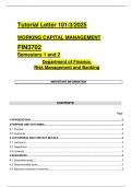Fin 3702 Tutorial Letter 101 3 2025