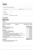 AQA A-level  BIOLOGY  Paper 2 JUNE 2024 QUESTION PAPER