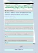 CDFA Measurement Verification Questions with  Detailed Verified Answers &lpar;100&percnt; Correct Answers&rpar;  &sol;Already Graded A&plus; 