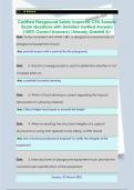 Certified Playground Safety Inspector CPSI Sample  Exam Questions with Detailed Verified Answers  &lpar;100&percnt; Correct Answers&rpar; &sol;Already Graded A&plus; 