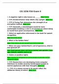 CIS3250&sol;CIS 3250 FSU Exam II &lpar;100&plus; Q&A&rpar;&colon; AI Verified and 100&percnt; correct