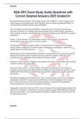 NGA GPC Exam Study Guide Questions with Correct Detailed Answers 2025 Graded A&plus;