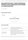 QMA PRACTICE EXAM &sol; STUDY GUIDE EXAM NEWEST ACTUAL QUESTIONS AND ANSWERS &lpar;A&plus; GUIDE SOLUTION&rpar;