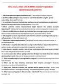 New 2025&sol;2026 CRCR HFMA Exam Preparation  Questions and Answers