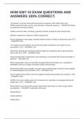 HOM 5307 &num;2 EXAM QUESTIONS AND ANSWERS 100&percnt; CORRECT&period;