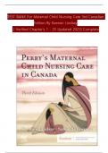TEST BANK For Maternal Child Nursing Care 3rd Canadian Edition By Keenan Lindsay &vert; Verified Chapter's 1 - 25 Updated 2025&vert; Complete