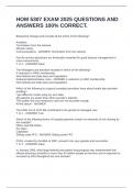 HOM 5307 EXAM 2025 QUESTIONS AND ANSWERS 100&percnt; CORRECT&period;