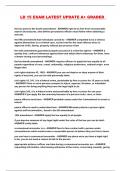 LD 15 EXAM LATEST UPDATE A&plus; GRADED 