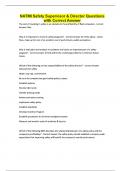 NATMI Safety Supervisor & Director Questions with Correct Answer