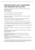 HOM 5307 EXAM 1 SET 2 QUESTIONS AND ANSWERS 100&percnt; SOLVED&period;