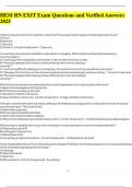 HESI RN EXIT Exam Questions and Verified Answers 2025