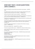 HOM 5307 EXAM BUNDLE