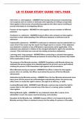 LD 15 EXAM STUDY GUIDE 100&percnt; PASS 