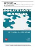 SOLUTIONS MANUAL for Advanced Accounting&comma; 15th Edition by Joe Ben Hoyle&comma; Schaefer and Doupnik &vert; Complete 19 Chapters