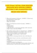 CLEET Phase 2 ACTUAL EXAM 2025&sol;2026  QUESTIONS WITH VERIFIED CORRECT  SOLUTIONS &vert;&vert; 100&percnt; GUARANTEED PASS  <BRAND NEW VERSION> 