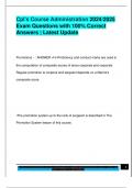 Cpl's Course Administration 2024&sol;2025  Exam Questions with 100&percnt; Correct  Answers &vert; Latest Update