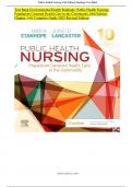 Test Bank Environmental Health Stanhope&colon; Public Health Nursing&colon;  Population-Centered Health Care in the Community&comma;10th Edition  Chapter 1-41 Complete Guide 2025 Revised Edition  