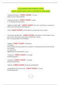 COLUMBIA BARTENDING FINAL EXAM QUESTIONS WITH COMPLETE ANSWERS