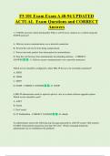 F5 101 Exam Exam A 40-94 UPDATED   ACTUAL  Exam Questions and CORRECT  Answers