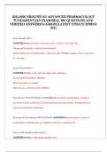 2025-2026 NR565&sol;NR 565 ADVANCED PHARMACOLOGY FUNDAMENTALS EXAM&sol;REAL 280 QUESTIONS AND VERIFIED ANSWERS&sol;A&plus;GRADE&sol;LATEST UPDATE SPRING 2025