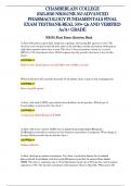 CHAMBERLAIN COLLEGE 2025-2026 NR565&sol;NR 565 ADVANCED PHARMACOLOGY FUNDAMENTALS FINAL EXAM TESTBANK-REAL 500&plus; Qs AND VERIFIED As&sol;A&plus; GRADE