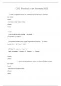 CSS Practical exam Answers 2025