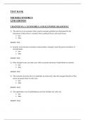 Microeconomics&comma; 12th Edition&comma; Colander - Test Bank For Microeconomics 12E - All Chapters Covered