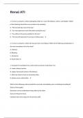 Renal ATI Certification  Review Exam Questions With Choices Verified Answers&period;