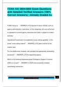 FEMA 800 2024&sol;2025 Exam Questions  with Detailed Verified Answers &lpar;100&percnt;  Correct Answers&rpar; &vert; Already Graded A&plus;