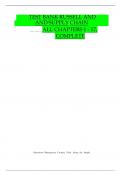 TEST BANK for Russell and Taylor's&comma; Operations and Supply Chain Management&comma; 10th Edition&comma; All Chapters 1 - 17&comma; Complete Newest Version