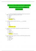 RNAS-C EXAMS WITH VERIFIED  QUESTIONS AND CORRECT  ANSWERS