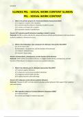 ILLINOIS PEL - SOCIAL WORK CONTENT ILLINOIS PEL - SOCIAL WORK CONTENT