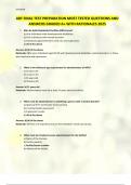 ARF FINAL TEST PREPARATION MOST TESTED QUESTIONS AND ANSWERS GRADED A&plus; WITH RATIONALES 2025